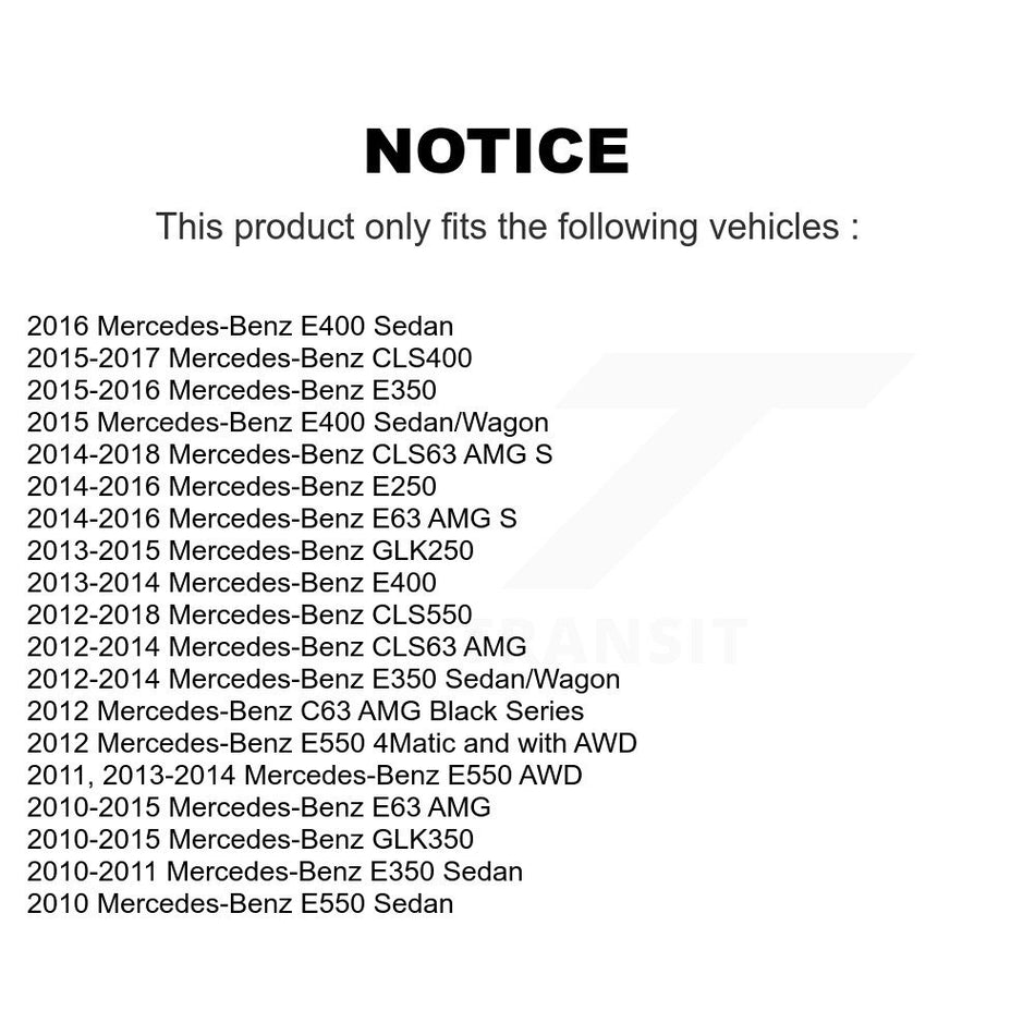 Rear Parking Brake Shoes Hardware Kit For Mercedes-Benz GLK350 GLK250 E350 E550 E400 E250 KNH-100034