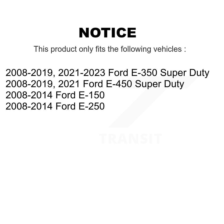 Rear Parking Brake Shoes With Hardware Kit For Ford E-350 Super Duty E-250 E-150 E-450 KNH-100045