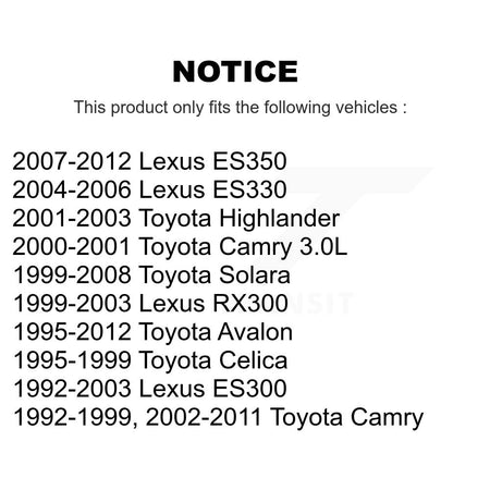 Rear Parking Brake Shoe And Hardware Kit For Toyota Camry Lexus ES350 Solara Avalon ES330 KNH-100056