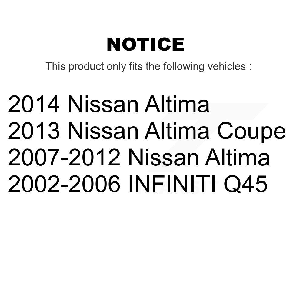 Rear Parking Brake Shoes With Hardware Kit For Nissan Altima INFINITI Q45 KNH-100069