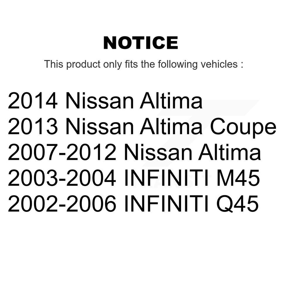 Rear Parking Brake Shoes With Hardware Kit For Nissan Altima INFINITI Q45 KNH-100069