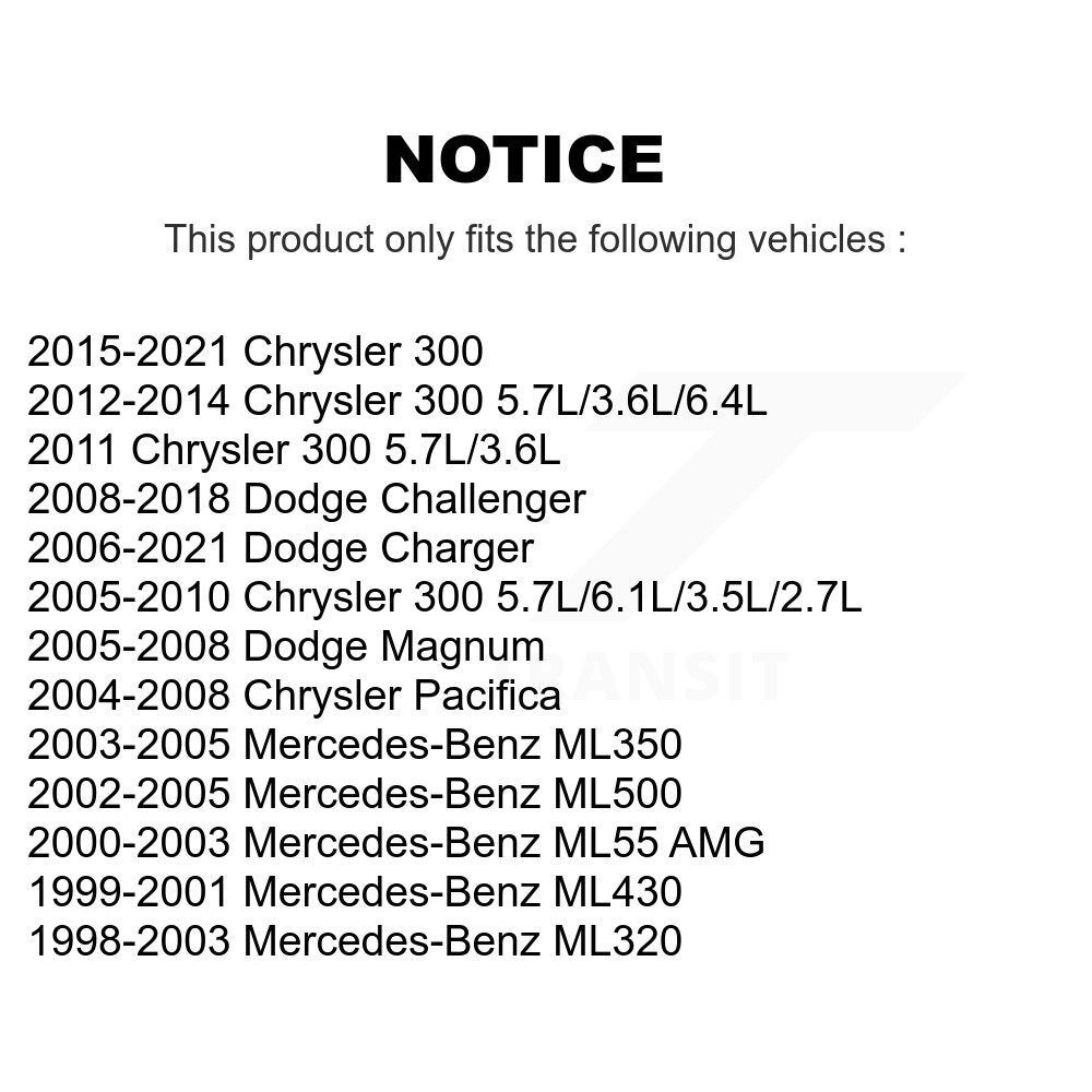 Rear Parking Brake Shoe Hardware Kit For Dodge Chrysler 300 Charger Challenger Magnum AMG KNH-100071