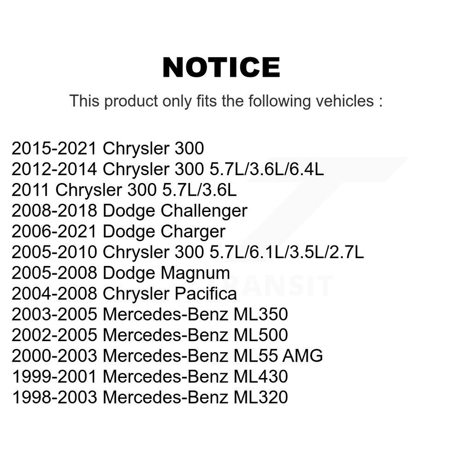 Rear Parking Brake Shoe Hardware Kit For Dodge Chrysler 300 Charger Challenger Magnum AMG KNH-100071