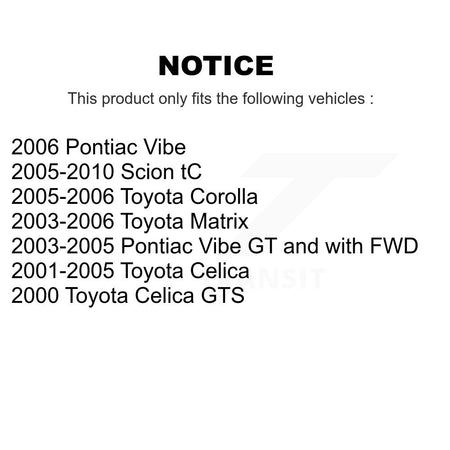 Rear Parking Brake Shoes Hardware Kit For Toyota Corolla Matrix Pontiac Vibe Celica Scion KNH-100074