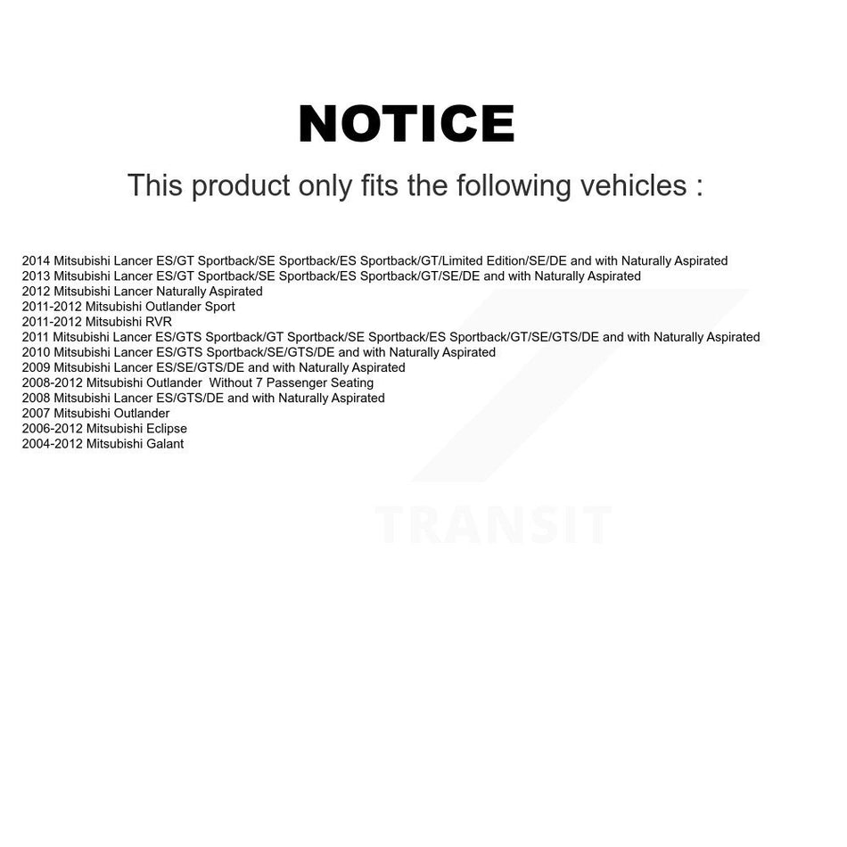 Rear Parking Brake Shoes & Hardware Kit For Mitsubishi Lancer Outlander Eclipse Sport RVR KNH-100089