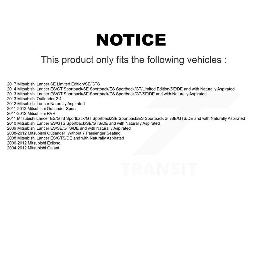 Rear Parking Brake Shoes & Hardware Kit For Mitsubishi Lancer Outlander Eclipse Sport RVR KNH-100089