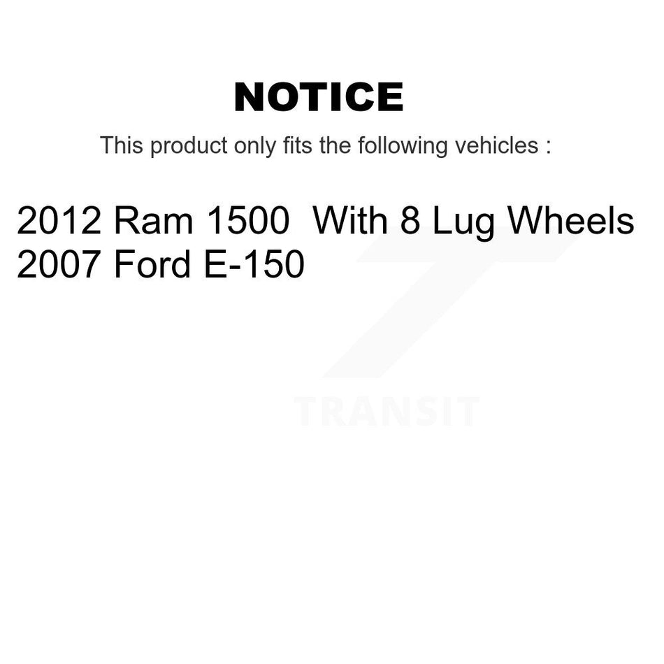 Rear Parking Brake Shoes With Hardware Kit For Ram 1500 Ford E-150 KNH-100093