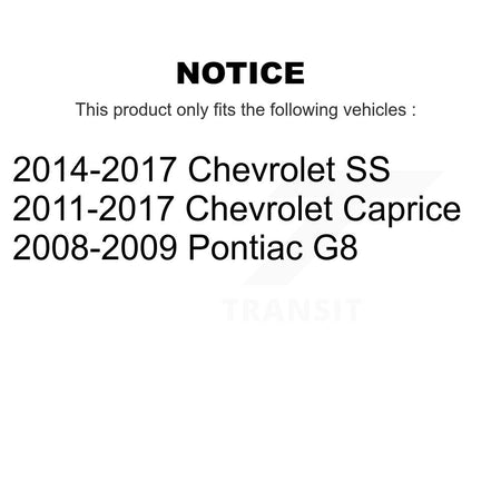 Rear Parking Brake Shoes With Hardware Kit For Pontiac G8 Chevrolet SS Caprice KNH-100112