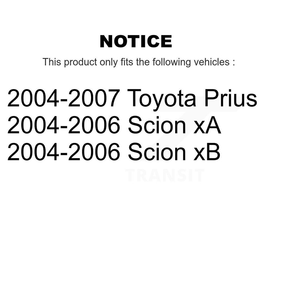 Rear Drum Brake Shoes With Hardware Kit For Toyota Prius Scion xB xA KNH-100148