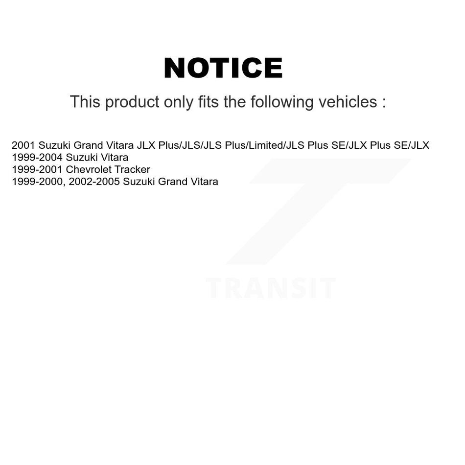 Rear Drum Brake Shoes With Hardware Kit For Suzuki Grand Vitara Chevrolet Tracker KNH-100155