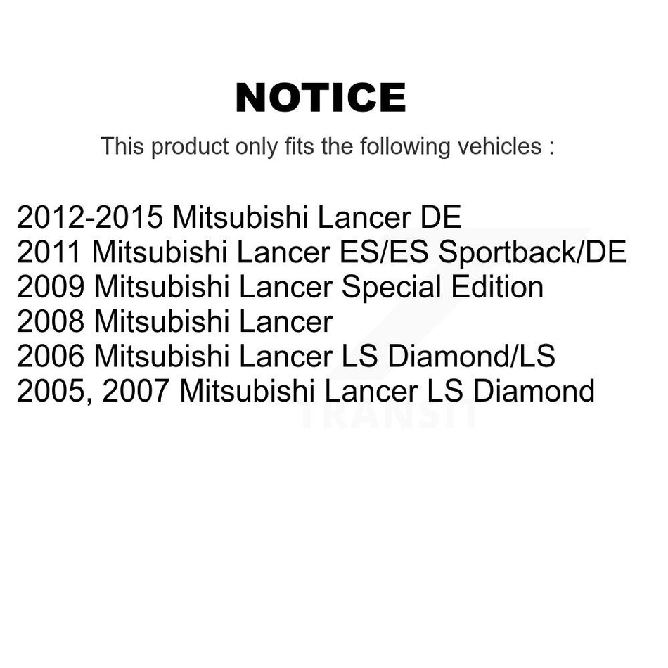 Rear Drum Brake Shoes With Hardware Kit For Mitsubishi Lancer KNH-100175