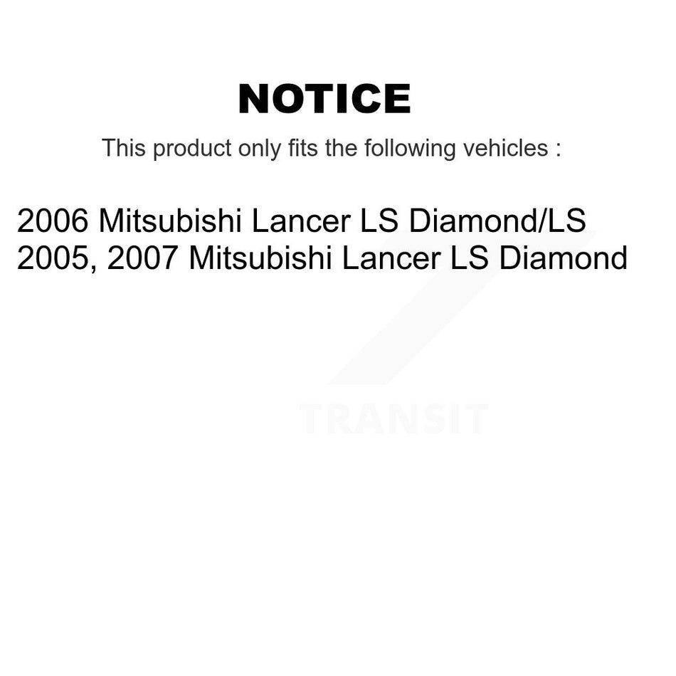 Rear Drum Brake Shoes With Hardware Kit For Mitsubishi Lancer KNH-100175