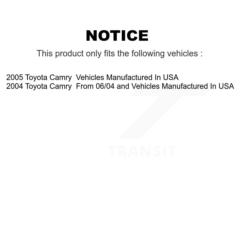 Rear Drum Brake Shoes With Hardware Kit For Toyota Camry KNH-100182