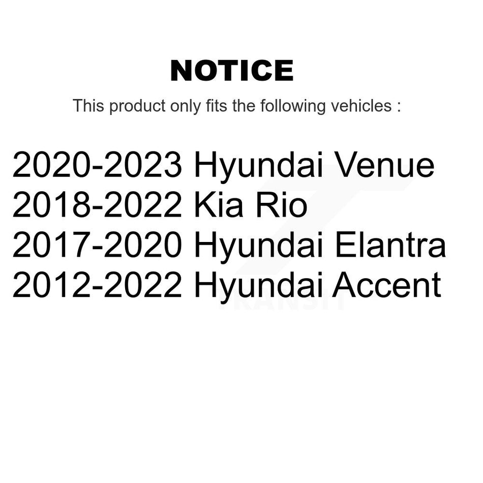 Rear Drum Brake Shoes With Hardware Kit For Hyundai Elantra Accent Venue Kia Rio KNH-100193