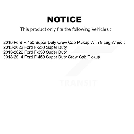 Rear Parking Brake Shoes With Hardware Kit For Ford F-350 Super Duty F-250 F-450 KNH-100223