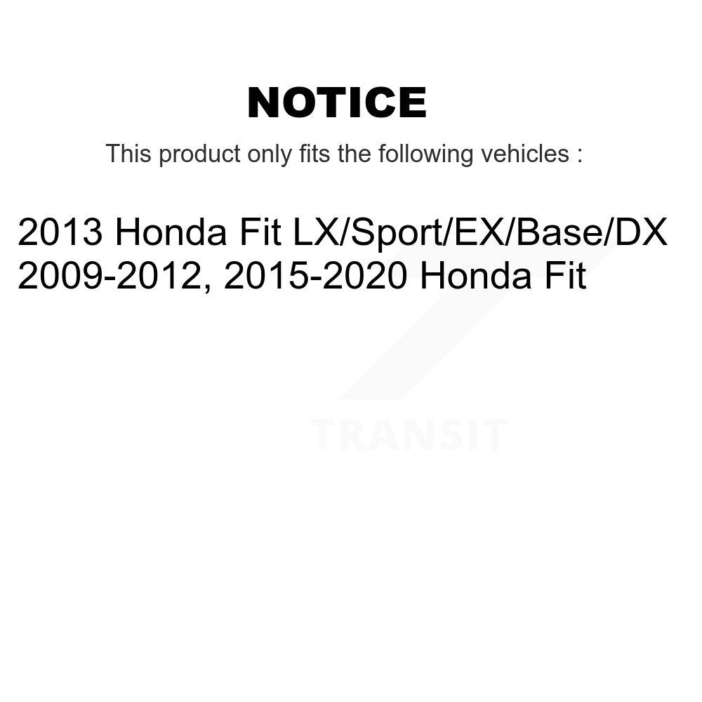 Front Ceramic Disc Brake Pads And Rear Drum Shoes Kit For Honda Fit KNN-100007