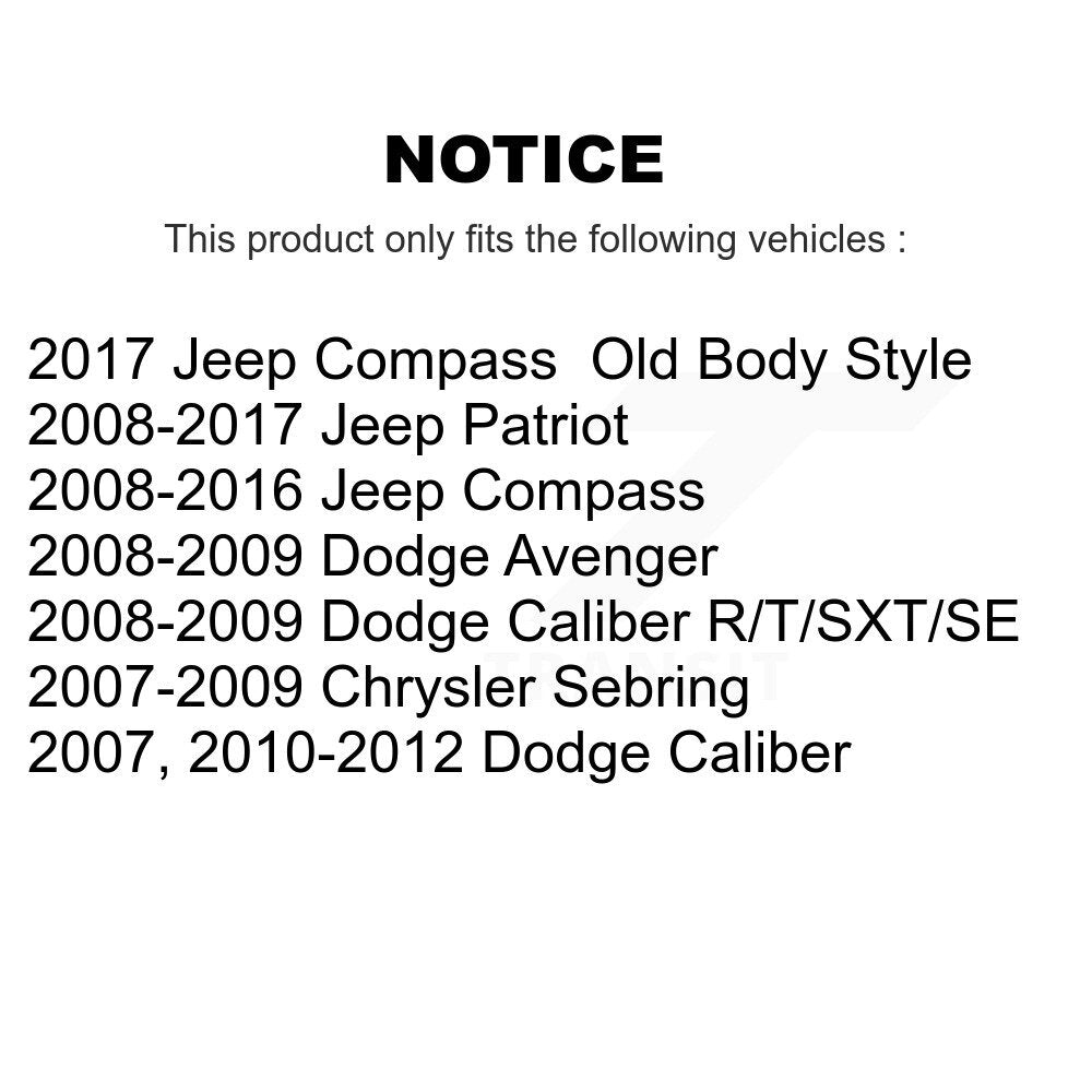 Front Ceramic Disc Brake Pads And Rear Drum Shoes Kit For Jeep Patriot Compass Dodge KNN-100011
