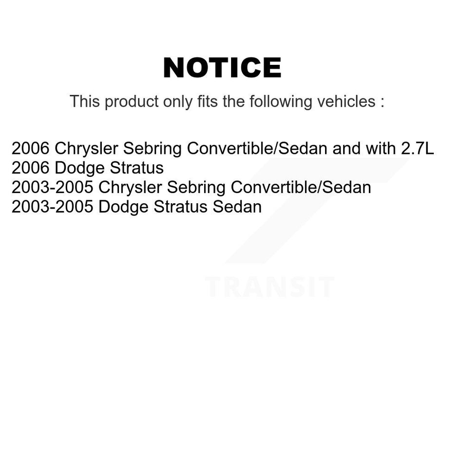 Front Semi-Metallic Disc Brake Pads And Rear Drum Shoes Kit For Chrysler Sebring Dodge KNN-100015