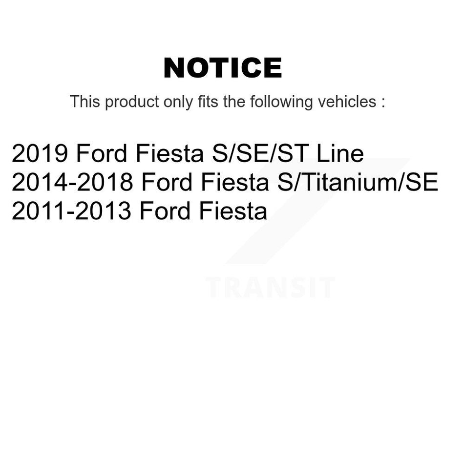 Front Ceramic Disc Brake Pads And Rear Drum Shoes Kit For Ford Fiesta KNN-100024