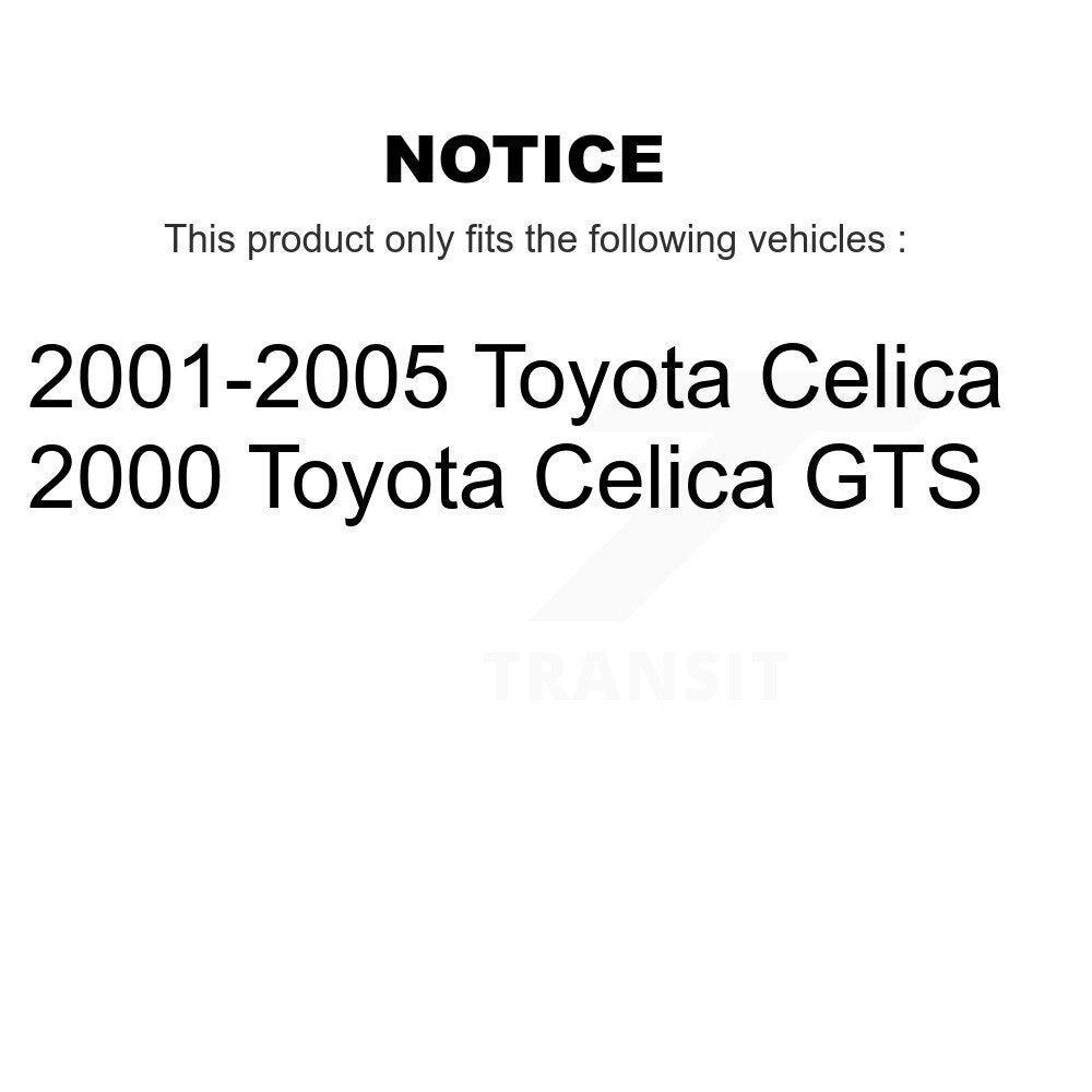 Front Ceramic Disc Brake Pads And Rear Drum Shoes Kit For Toyota Celica KNN-100039