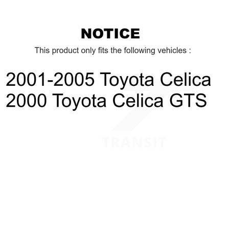 Front Ceramic Disc Brake Pads And Rear Drum Shoes Kit For Toyota Celica KNN-100039