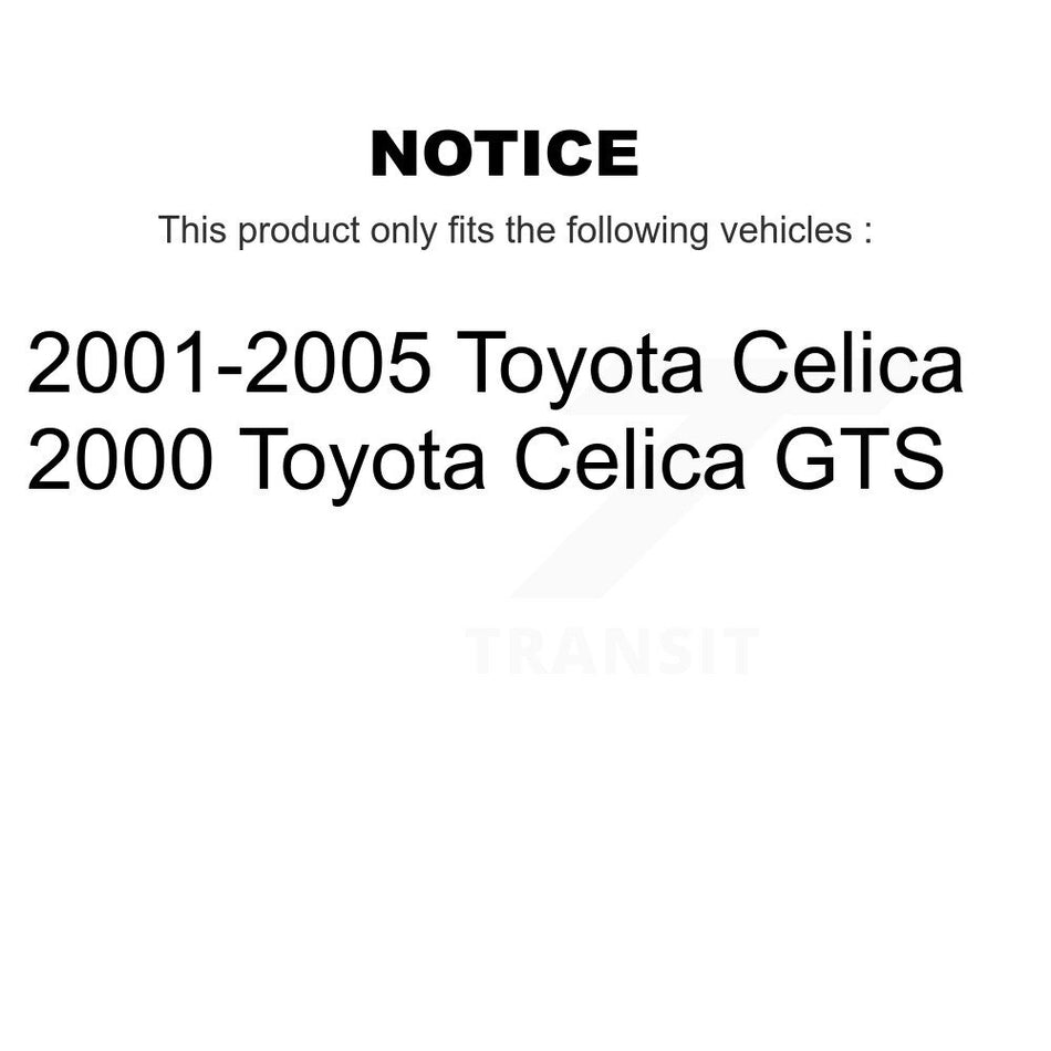 Front Ceramic Disc Brake Pads And Rear Drum Shoes Kit For Toyota Celica KNN-100039
