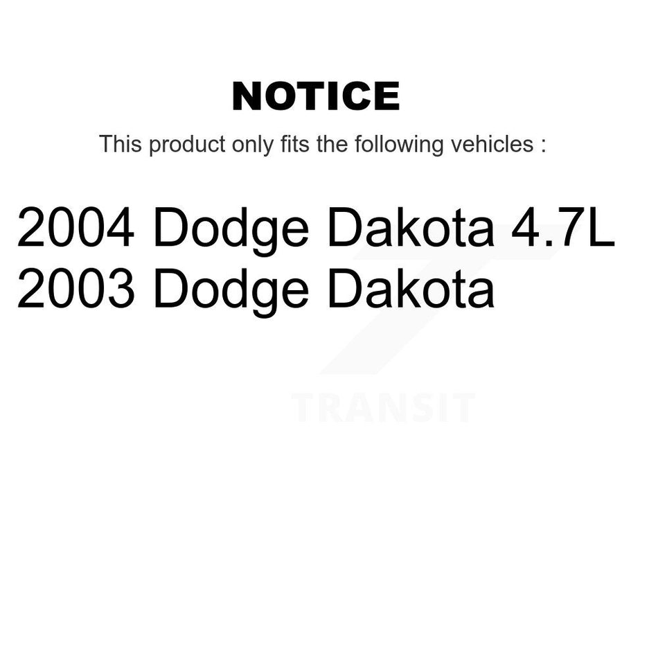 Front Semi-Metallic Disc Brake Pads And Rear Drum Shoes Kit For Dodge Dakota KNN-100046
