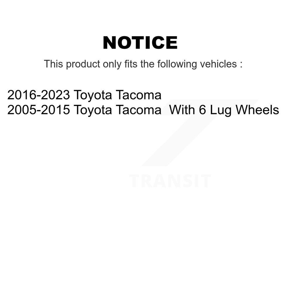 Front Ceramic Disc Brake Pads And Rear Drum Shoes Kit For Toyota Tacoma KNN-100053