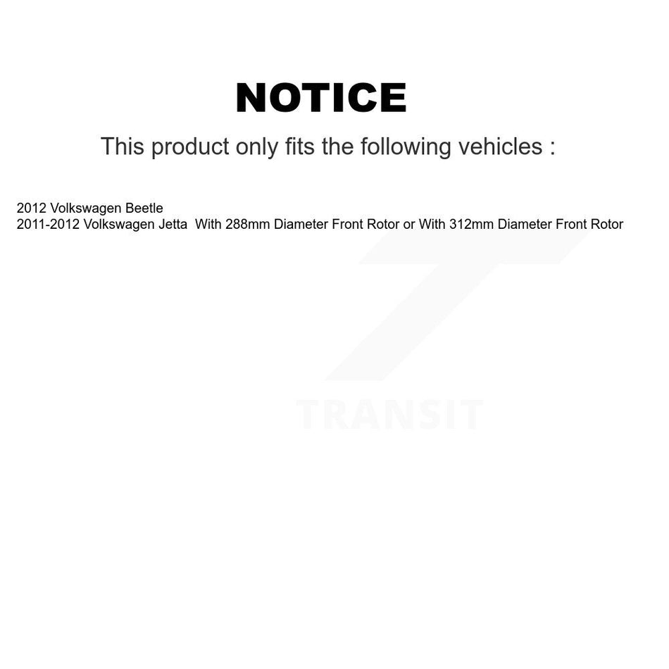 Front Semi-Metallic Disc Brake Pads And Rear Drum Shoes Kit For Volkswagen Jetta Beetle KNN-100118