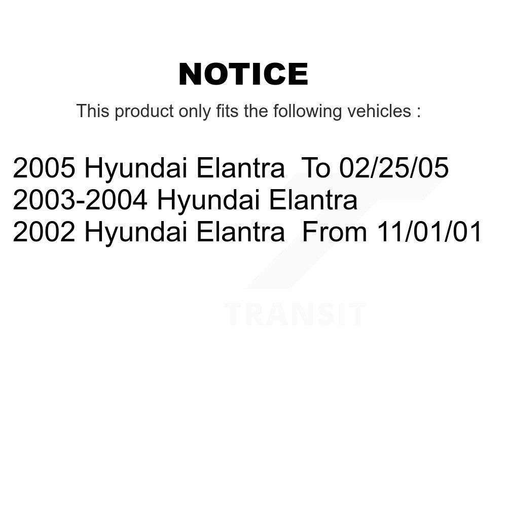 Front Semi-Metallic Disc Brake Pads And Rear Drum Shoes Kit For Hyundai Elantra KNN-100128