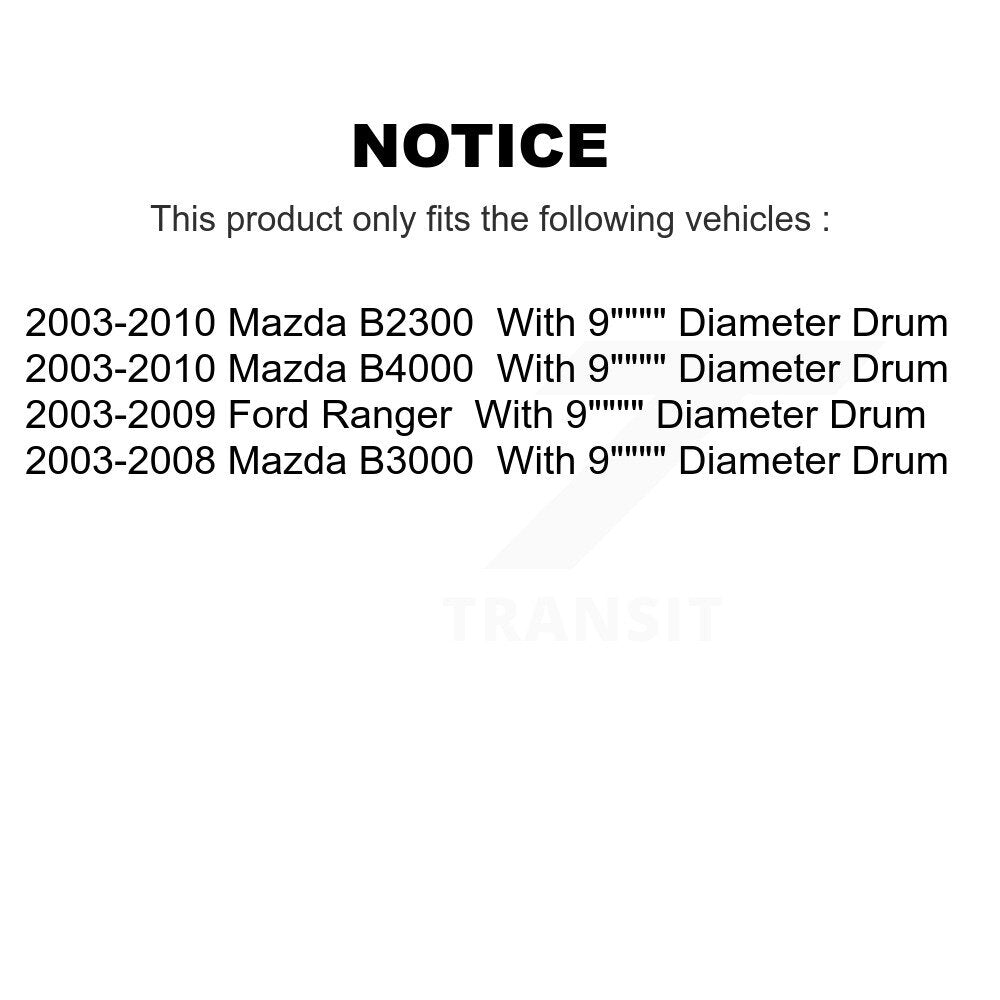Front Ceramic Disc Brake Pads And Rear Drum Shoes Kit For Ford Ranger Mazda B4000 B3000 KNN-100168