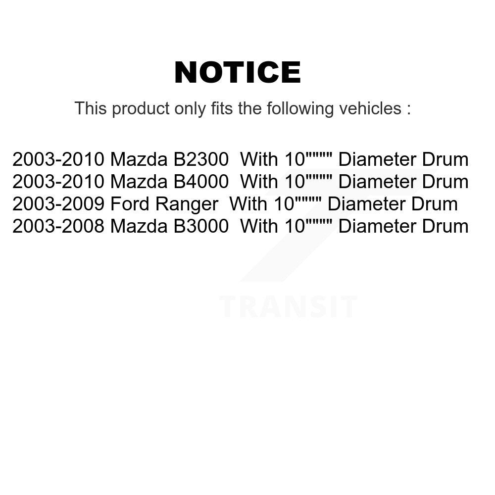 Front Ceramic Disc Brake Pads And Rear Drum Shoes Kit For Ford Ranger Mazda B4000 B3000 KNN-100169