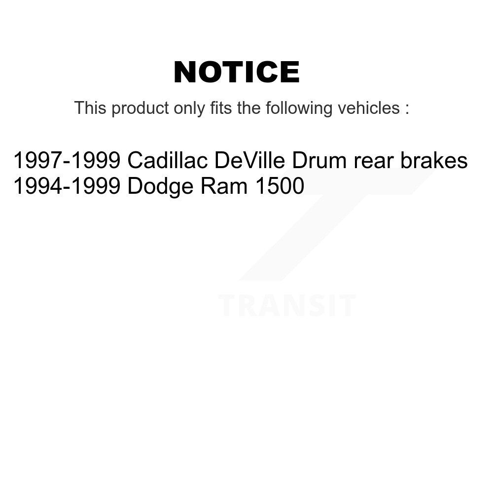 Front Semi-Metallic Disc Brake Pads And Rear Drum Shoes Kit For Dodge Ram 1500 Cadillac KNN-100177