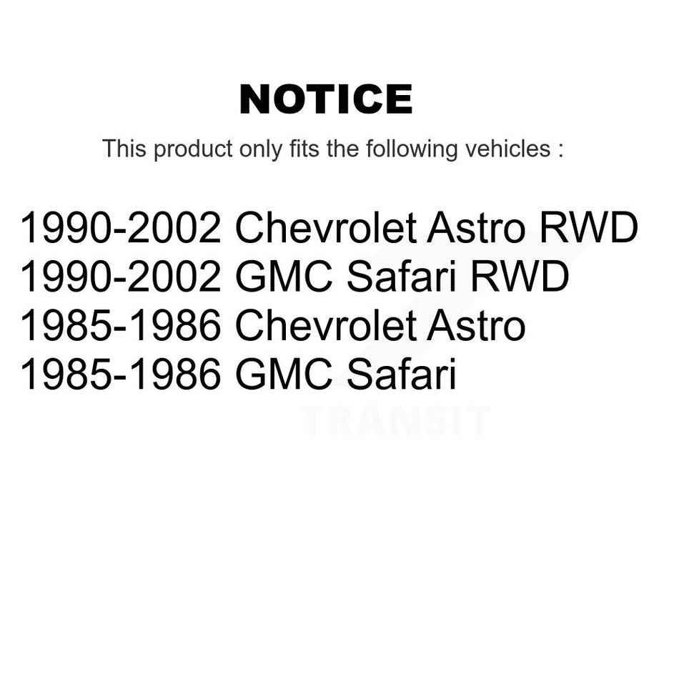 Front Semi-Metallic Disc Brake Pads And Rear Drum Shoes Kit For Chevrolet Astro GMC KNN-100182