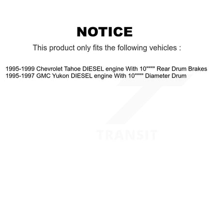Front Semi-Metallic Disc Brake Pads And Rear Drum Shoes Kit For Chevrolet Tahoe GMC Yukon KNN-100191