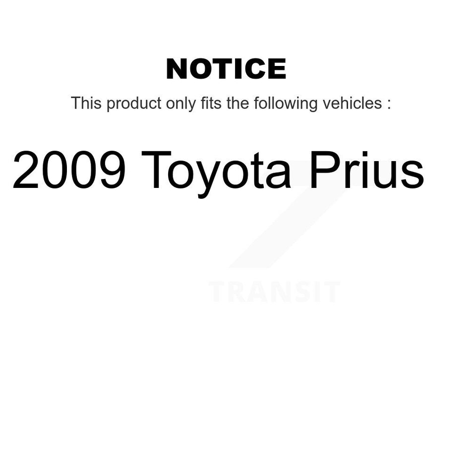 Front Ceramic Disc Brake Pads And Rear Drum Shoes Kit For 2009 Toyota Prius KNN-100200
