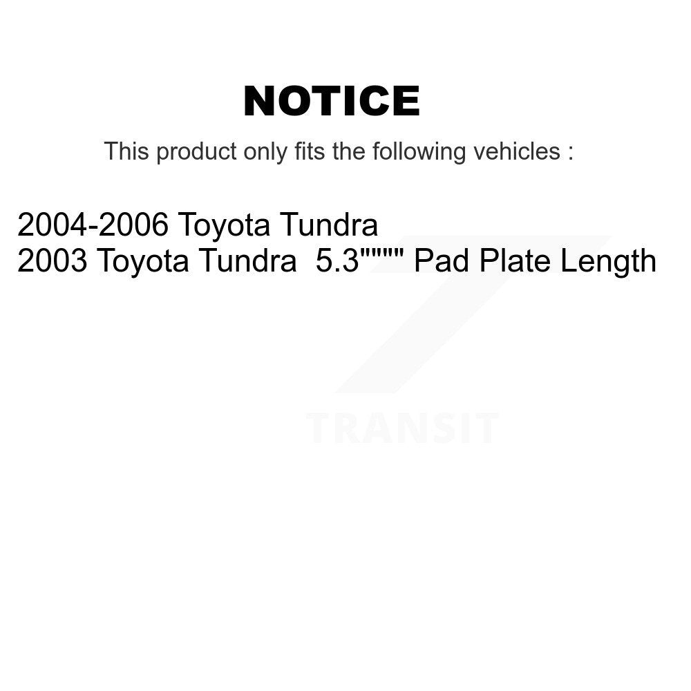 Front Ceramic Disc Brake Pads And Rear Drum Shoes Kit For Toyota Tundra KNN-100214