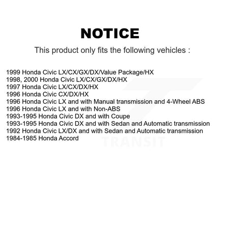 Front Ceramic Disc Brake Pads And Rear Drum Shoes Kit For Honda Civic Accord KNN-100228