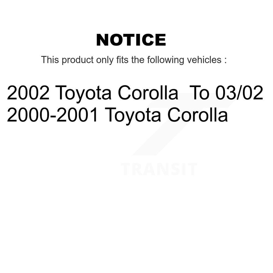 Front Ceramic Disc Brake Pads And Rear Drum Shoes Kit For Toyota Corolla KNN-100240