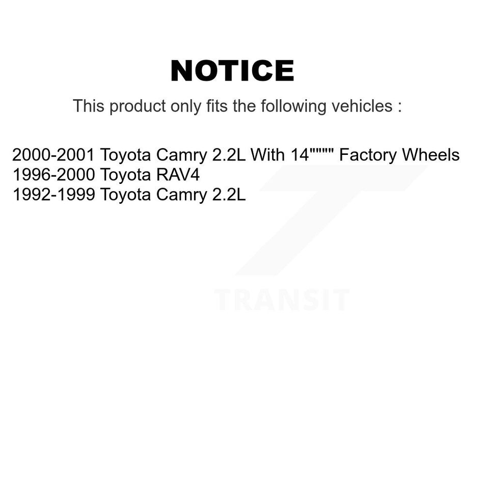 Front Ceramic Disc Brake Pads And Rear Drum Shoes Kit For Toyota Camry RAV4 KNN-100269