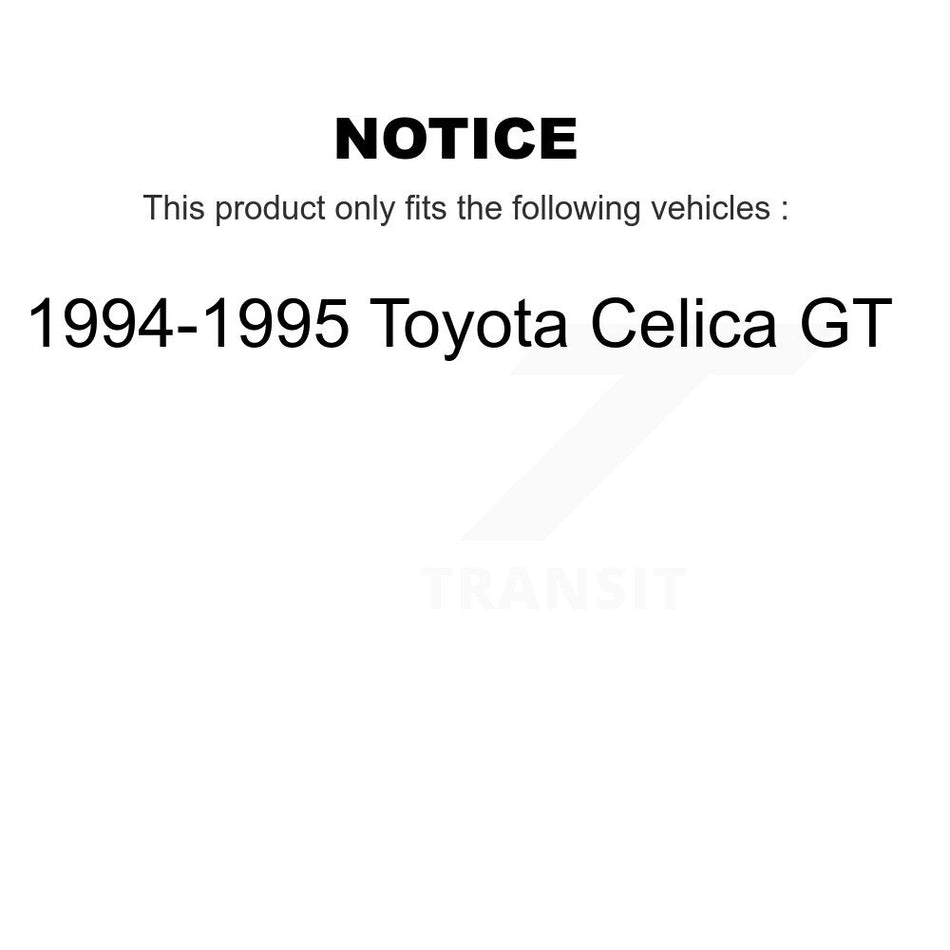 Front Ceramic Disc Brake Pads And Rear Drum Shoes Kit For 1994-1995 Toyota Celica GT KNN-100271