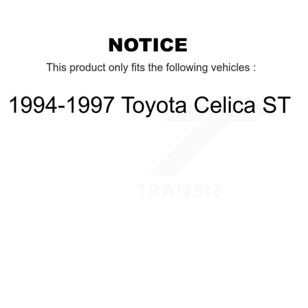 Front Ceramic Disc Brake Pads And Rear Drum Shoes Kit For 1994-1997 Toyota Celica ST KNN-100272