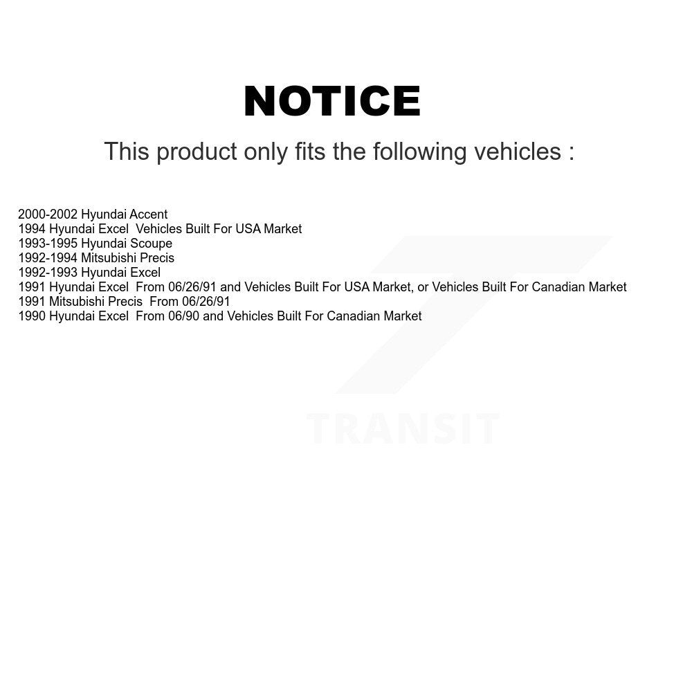 Front Semi-Metallic Disc Brake Pads And Rear Drum Shoes Kit For Hyundai Accent Excel KNN-100293