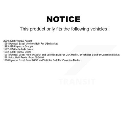 Front Semi-Metallic Disc Brake Pads And Rear Drum Shoes Kit For Hyundai Accent Excel KNN-100293