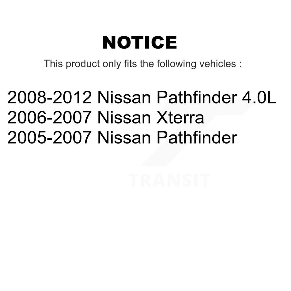Front Rear Ceramic Disc Brake Pads And Parking Shoes Kit For Nissan Pathfinder KNN-100349
