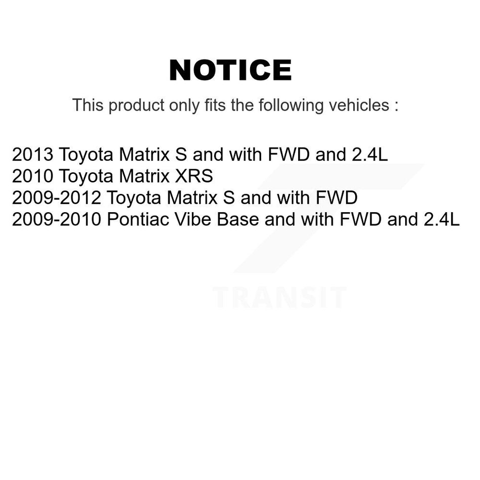 Front Rear Ceramic Disc Brake Pads And Parking Shoes Kit For Toyota Matrix KNN-100499