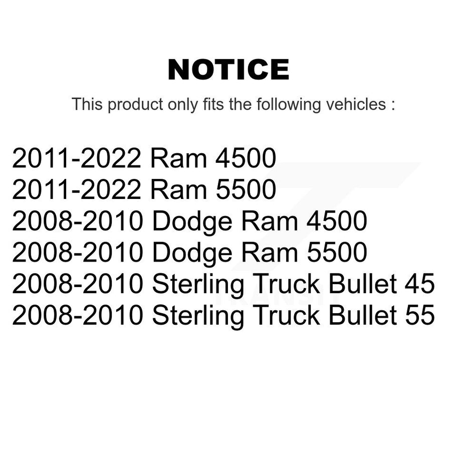 Front Rear Semi-Metallic Disc Brake Pads And Parking Shoes Kit For Ram Dodge KNN-100516