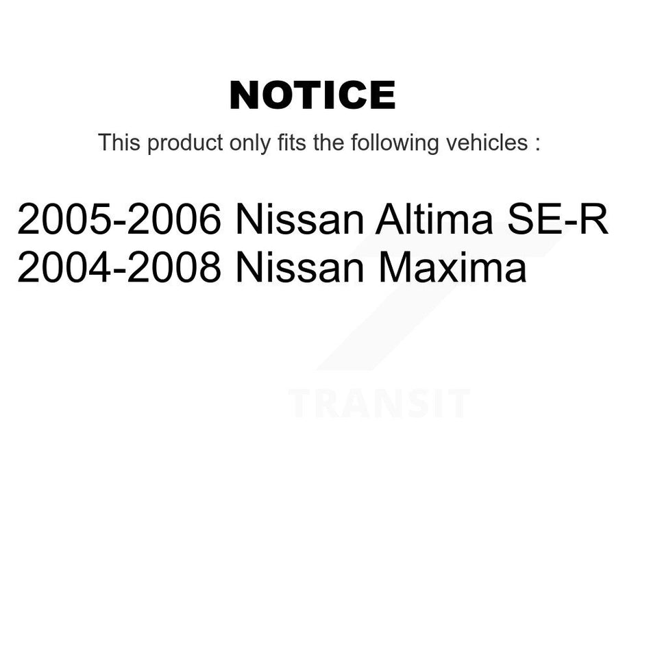 Front Rear Ceramic Disc Brake Pads And Parking Shoes Kit For Nissan Altima KNN-100597
