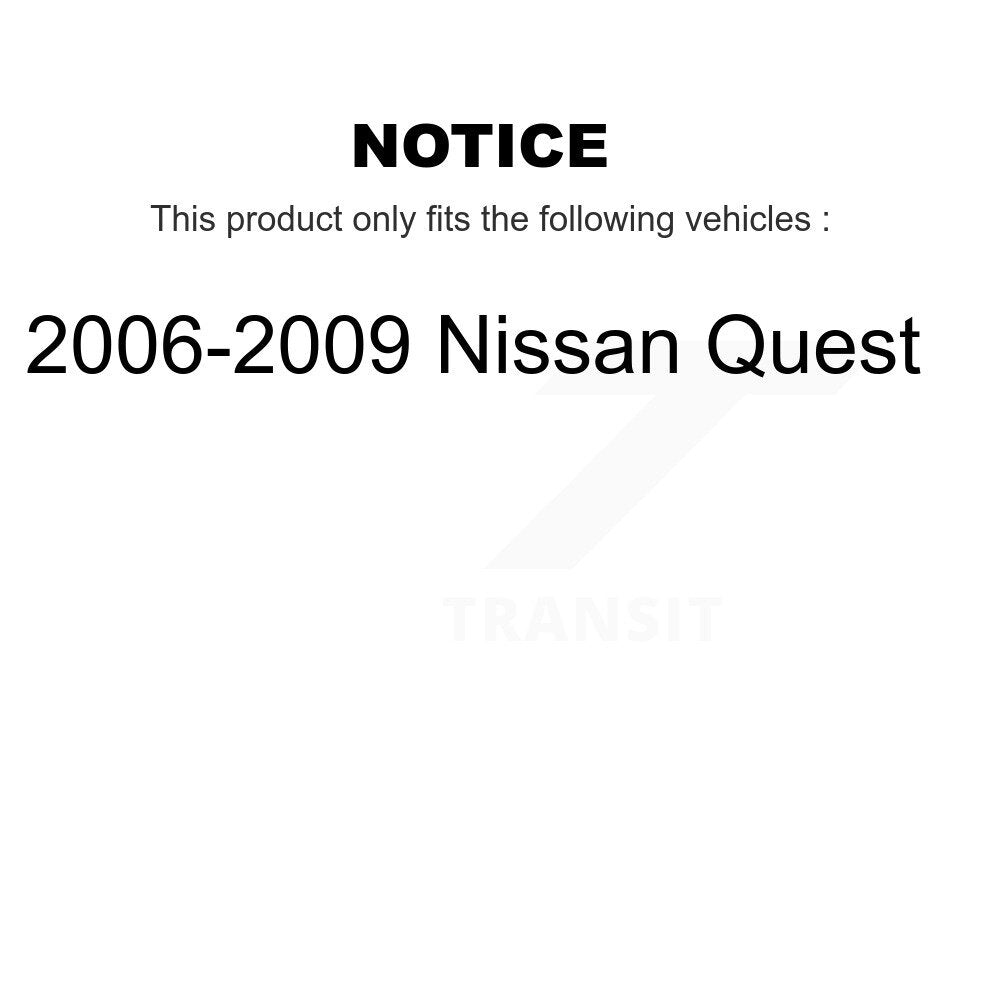 Front Rear Ceramic Disc Brake Pads And Parking Shoes Kit For Nissan Quest KNN-100617
