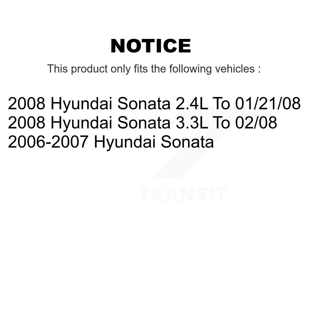 Front Rear Ceramic Disc Brake Pads And Parking Shoes Kit For Hyundai Sonata KNN-100667